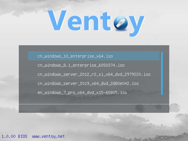 Ventoyv1.0.29 USB启动盘