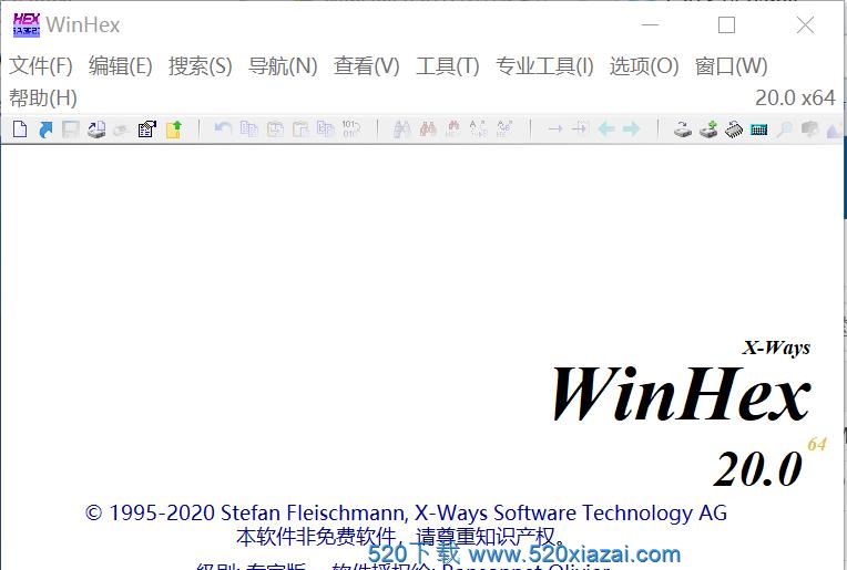 WinHex v20 绿色便携单文件中文版 免费下载