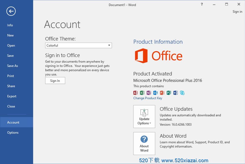 Office2016英文破解版 Office2016 64位下载